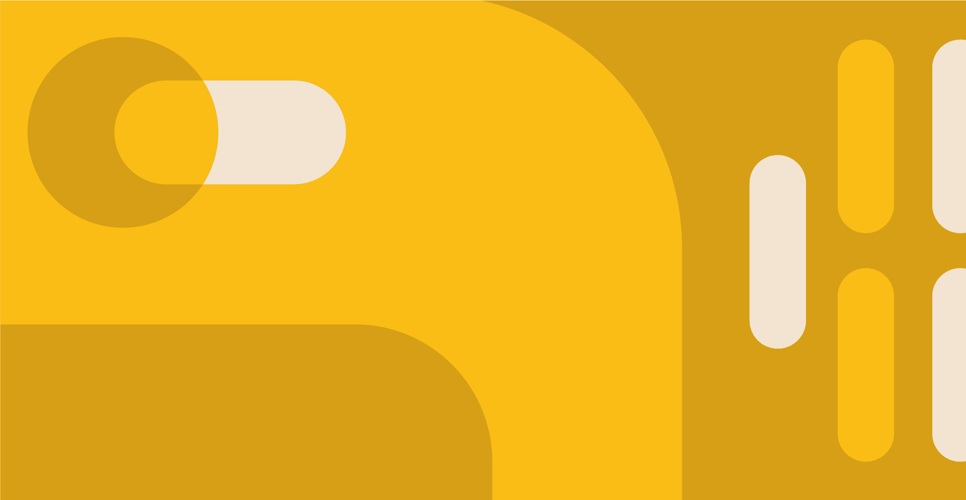 Illustration abstraite de couleur jaune et blanche
